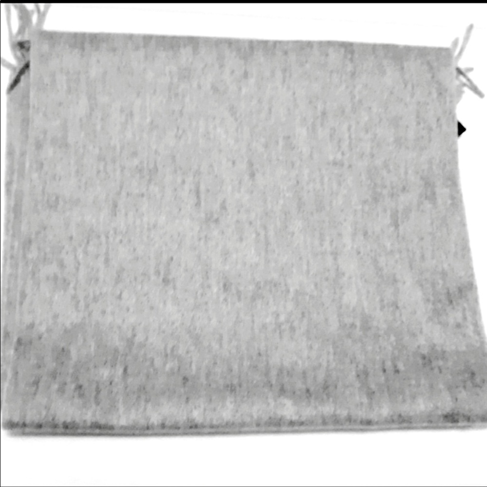 PHENIX GRAY FRINGE CASHMERE SCARF